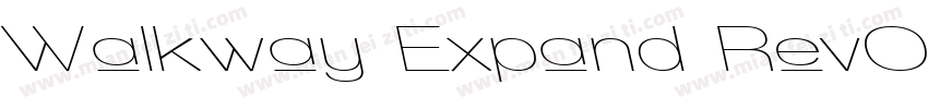 Walkway Expand RevOblique字体转换